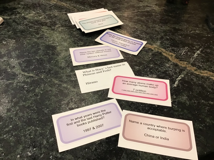 sample game cards