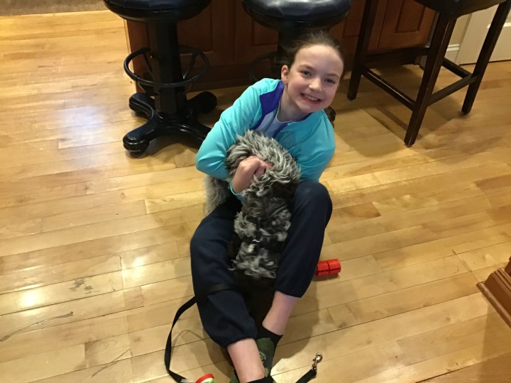 josie and dog and pb